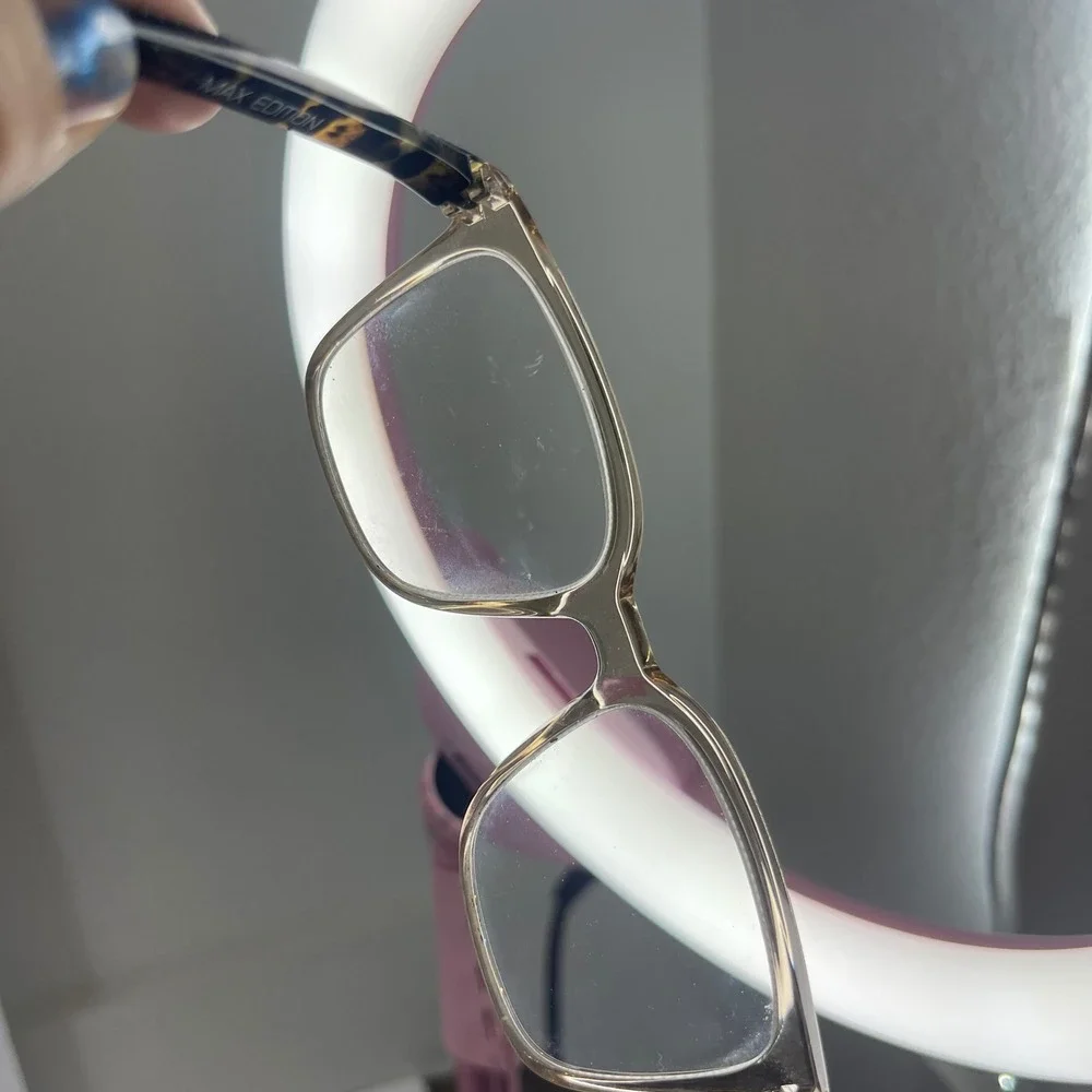 Max Edition MEF21302 Latte Tortoise Clear Lens Glasses‎ Frames Designer